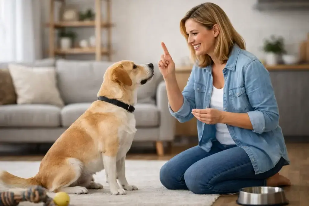 Obediencia canina básica en casa fácil