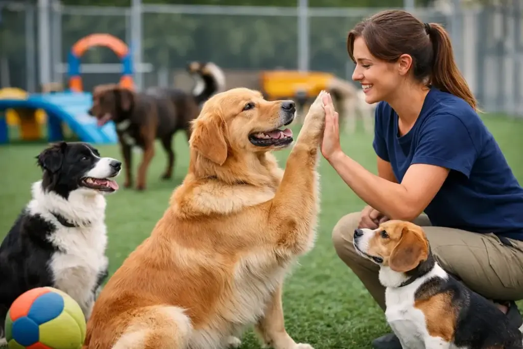 ¿Qué aprende un perro en daycare bien guiado?