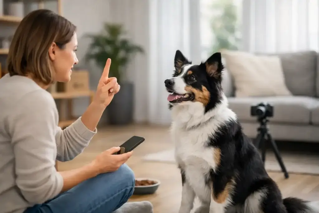 Curso de obediencia digital para perros en casa