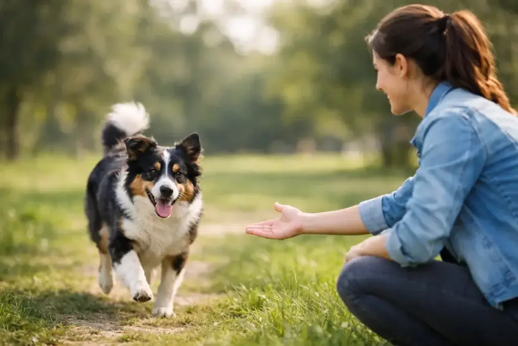 Cómo enseñar la llamada al perro paso a paso