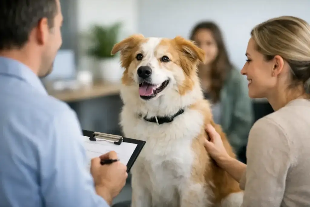 Ejemplo de evaluación para un perro nuevo